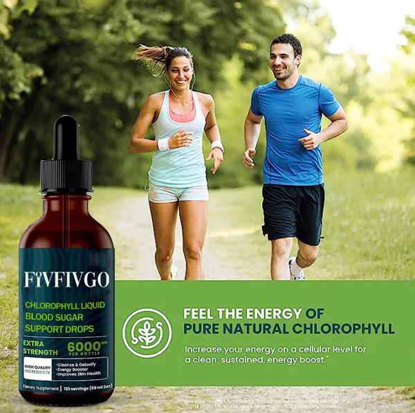 Fivfivgo™ Chlorophyll Liquid Natürliche Detox- und Blutzucker-Unterstützungstropfen - Image 4