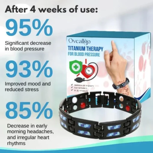 Oveallgo™ Titanium Therapy Bracelet – for Blood Pressure - Image 5