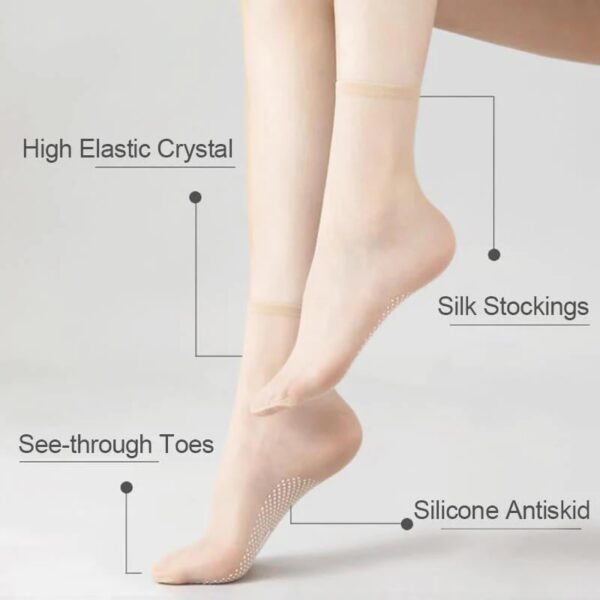 Invisible Slip-Resistant Crystal Silk Socks - Image 3