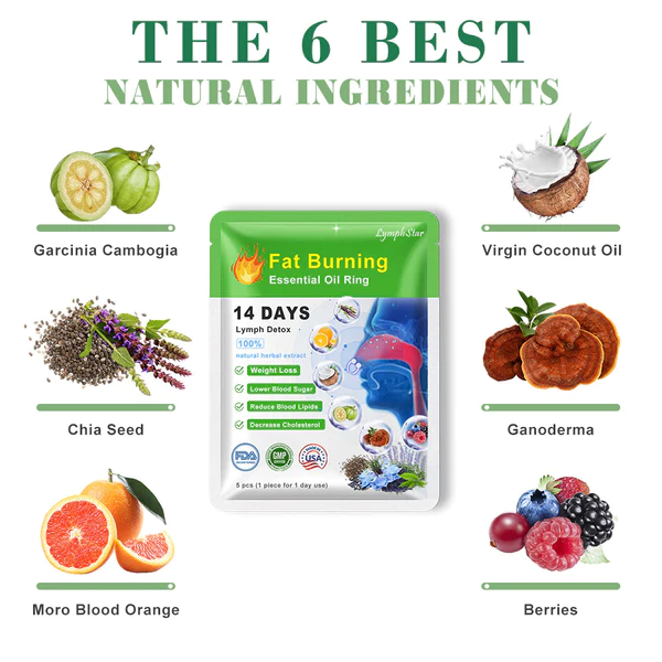 LymphStar Body Detox & Fat Burn Liver and Lung Cleanse Essential Oil Nose Ring - Image 2