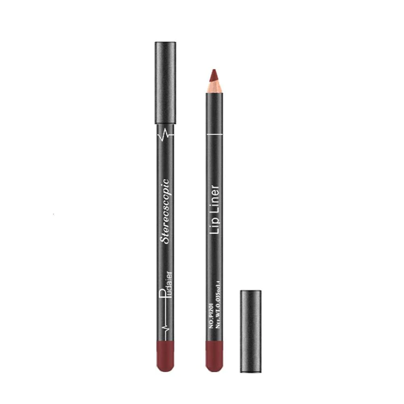 12 Colors Lip Liner Pencil Waterproof Non-Marking - Image 4
