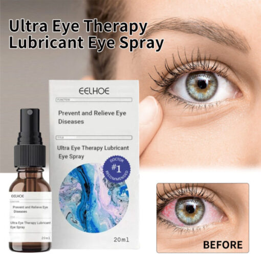 EYELIGHT™ Ultra Eye Therapy Lubricant Eye Drops, Perservative Free, For Presbyopia, Cataracts, Redness, Dry Eyes, Glaucoma, Diabetic Retinopathy, Age-related Macular Degeneration, and High Eye Pressure