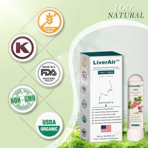 LiverAir® Nasal Inhaler(Liver Support & Detox 👑Clinical Liver Support)Hurry! 50% off for a limited time!