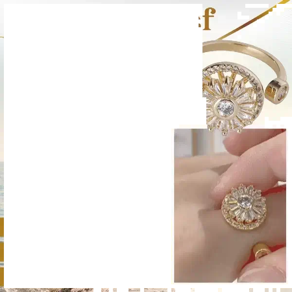 ZenSpinz Diamond Anti-Anxiety Ring