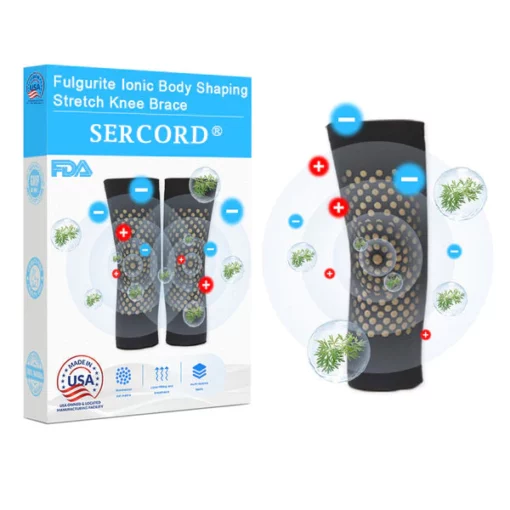 SfrCord® Fulgurite Ionic Body Shaping Stretch Knee Brace - Image 11