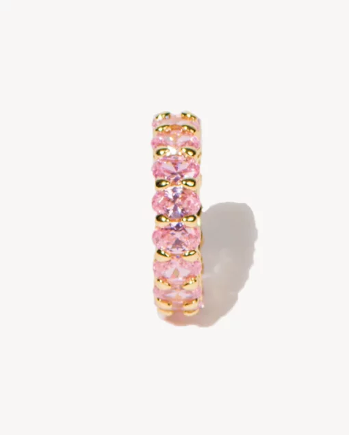 Iconic Nina Gold Ring in Pink Crystal - Image 3