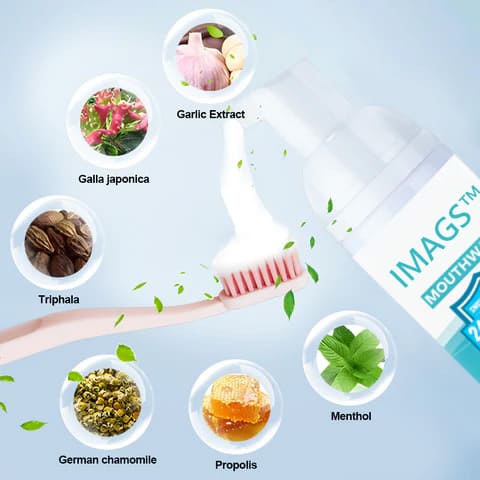 IMAGS™ Pure Herbal Teeth Whitening & Mouth Repair Mousse - Image 3