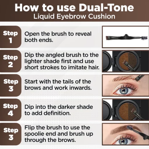Biancat™ Dual-Tone Liquid Eyebrow Cushion - Image 4