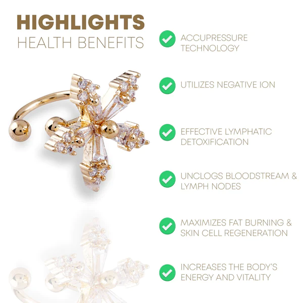 KHLORIS AcupoinTheropie Flower EarClip - Image 3