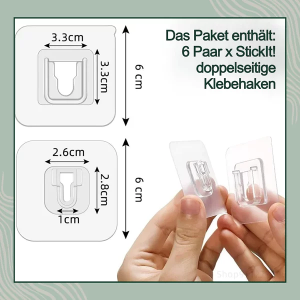 StickIt™ Doppelseitig klebender Wandhaken - Image 6