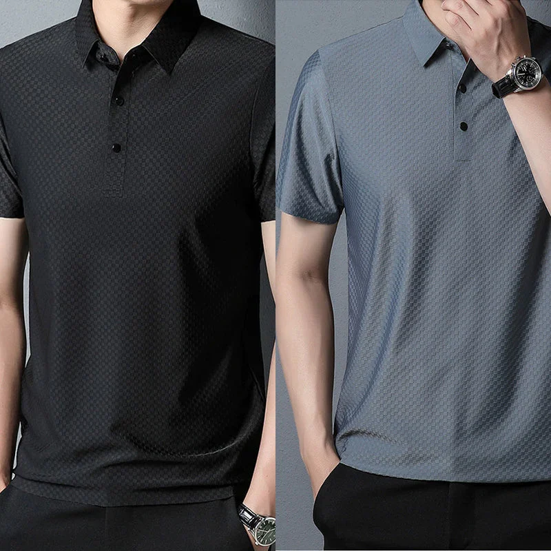 Men's Solid Colour Fashion Polo Shirt - Image 8