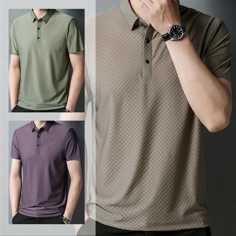 Men's Solid Colour Fashion Polo Shirt - Image 6