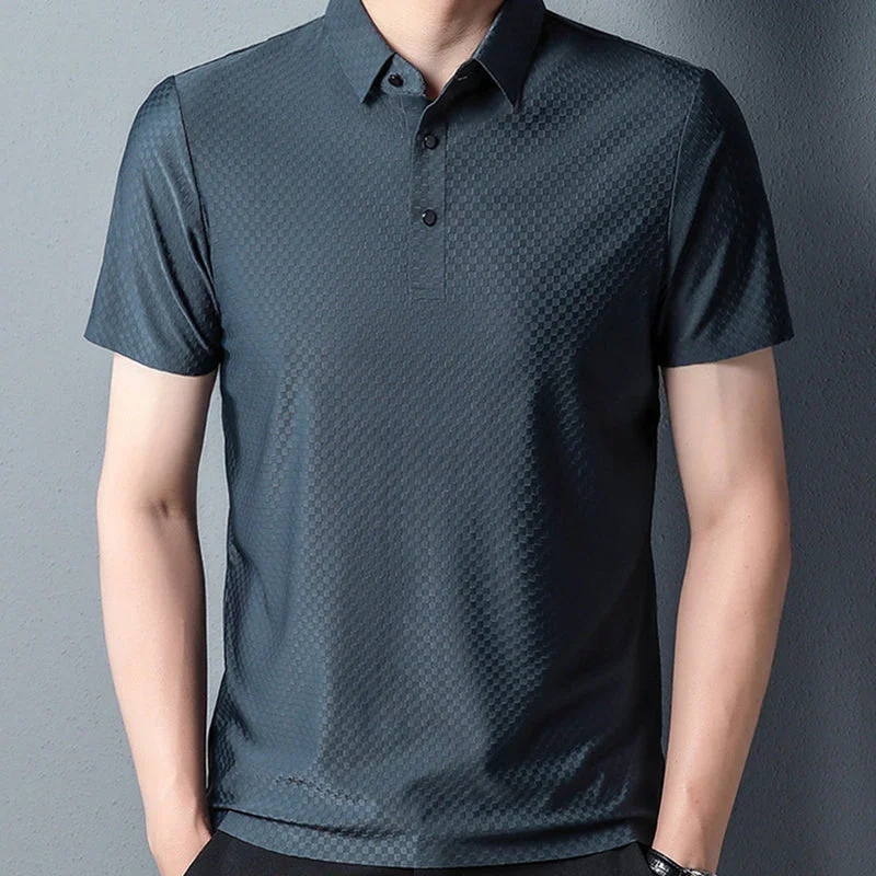 Men's Solid Colour Fashion Polo Shirt - Image 5