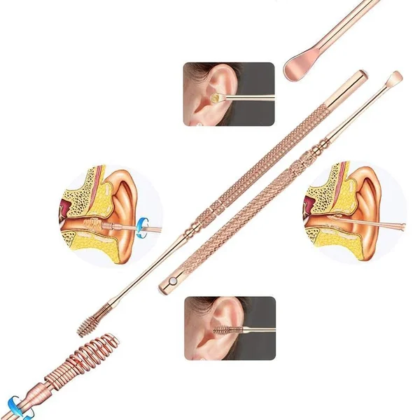 Ohrstäbchen aus Edelstahl (6 Sets) - Image 4