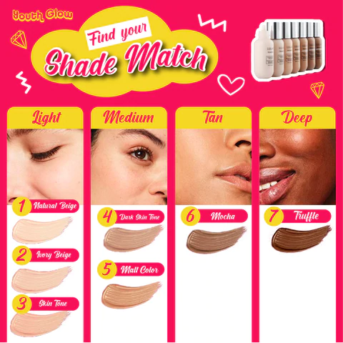 Lulaa Glow Full Coverage Matte Foundation - Image 3