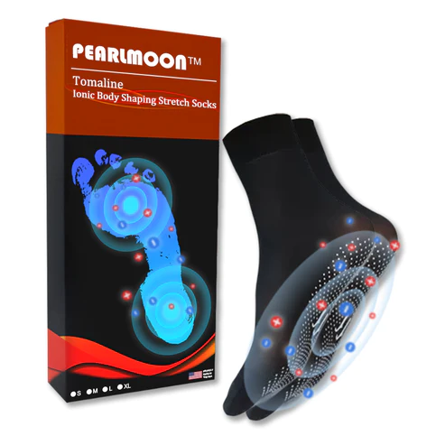 PEARLMOON™ Tourmaline Ionic Body Shaping Stretch Socks