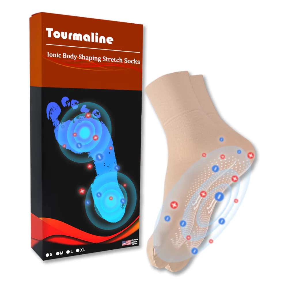 PEARLMOON™ Tourmaline Ionic Body Shaping Stretch Socks - Image 2