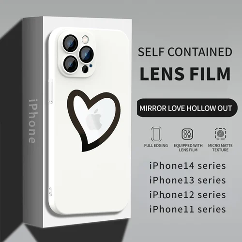 Love heart hollowed out phone case - Image 7