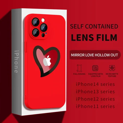 Love heart hollowed out phone case - Image 5