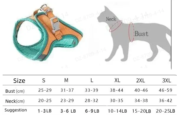 Cat Vest And Belt Kit Pet Traction Rope - Image 4