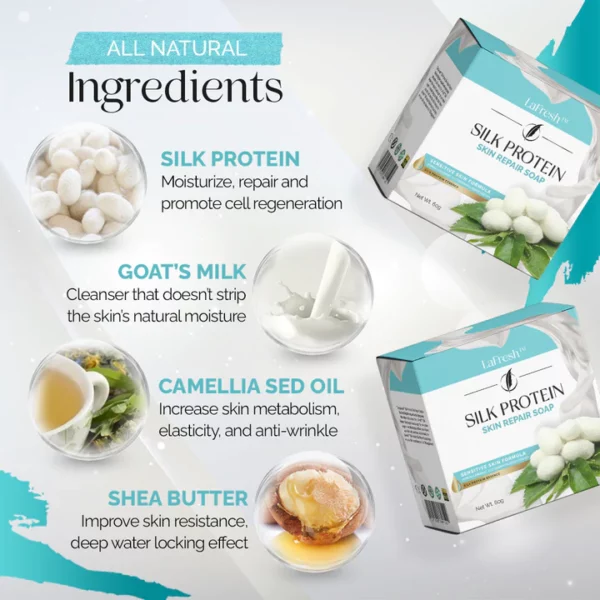 LaFresh™ Silk Protein Skin Repair Soap - Image 8