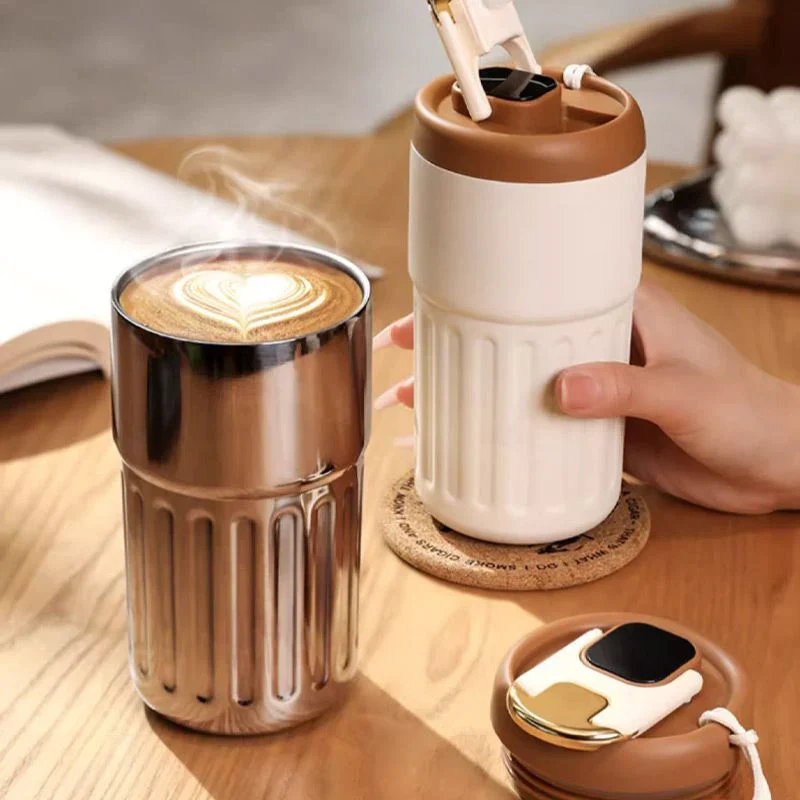 Coffee thermos with temperature display - Image 8