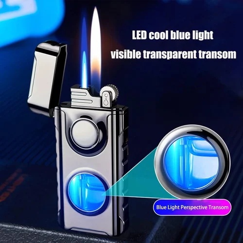 Double Fire Windproof Lighter Torch