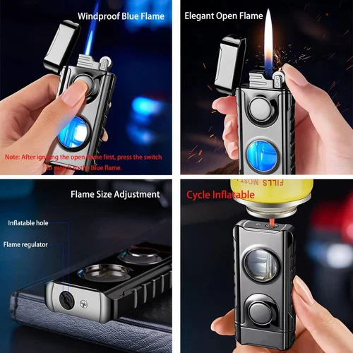 Double Fire Windproof Lighter Torch - Image 6