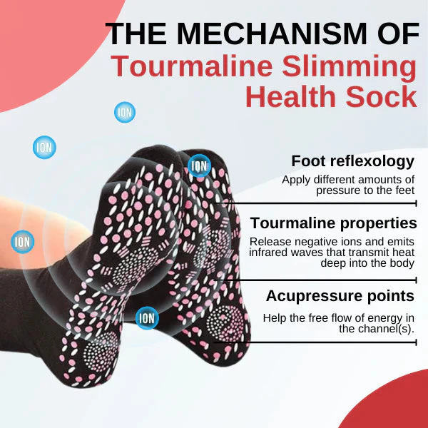 AFIZTM Tourmaline Lymphvity Slimming Health Sock - Image 7