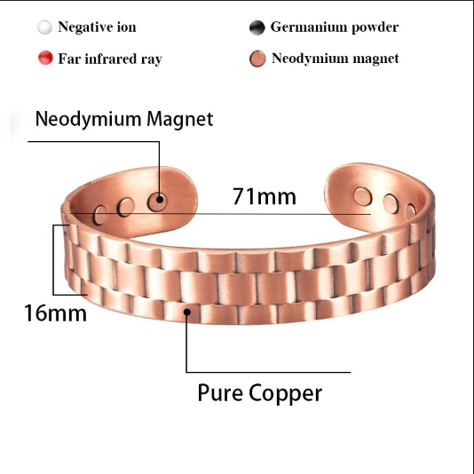 LunaLoom™ Pure Copper Magnetic Therapy Bracelet - Image 7