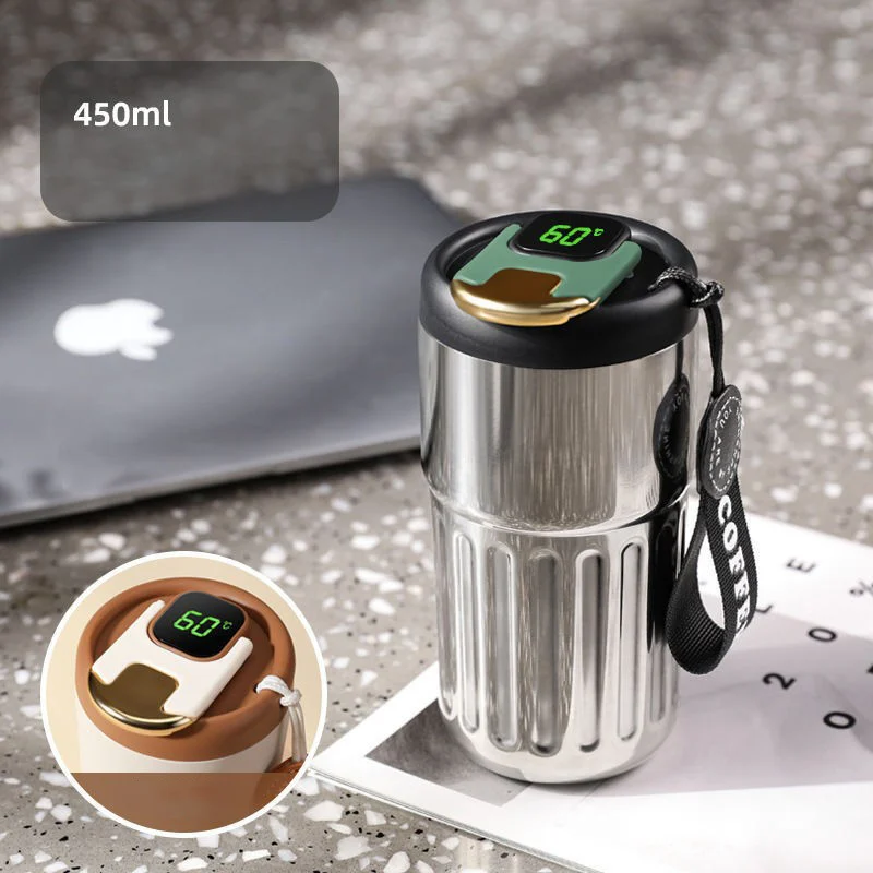 Coffee thermos with temperature display - Image 4