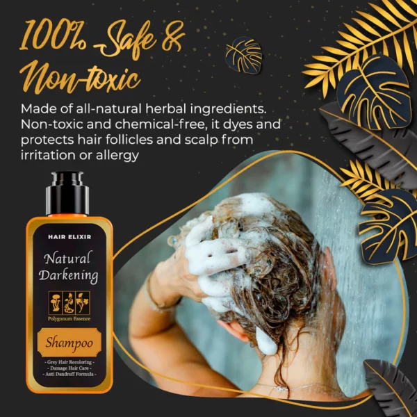 Hair-Elixir Natural Darkening Shampoo - Image 5