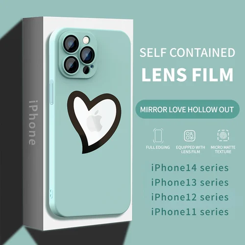 Love heart hollowed out phone case - Image 3