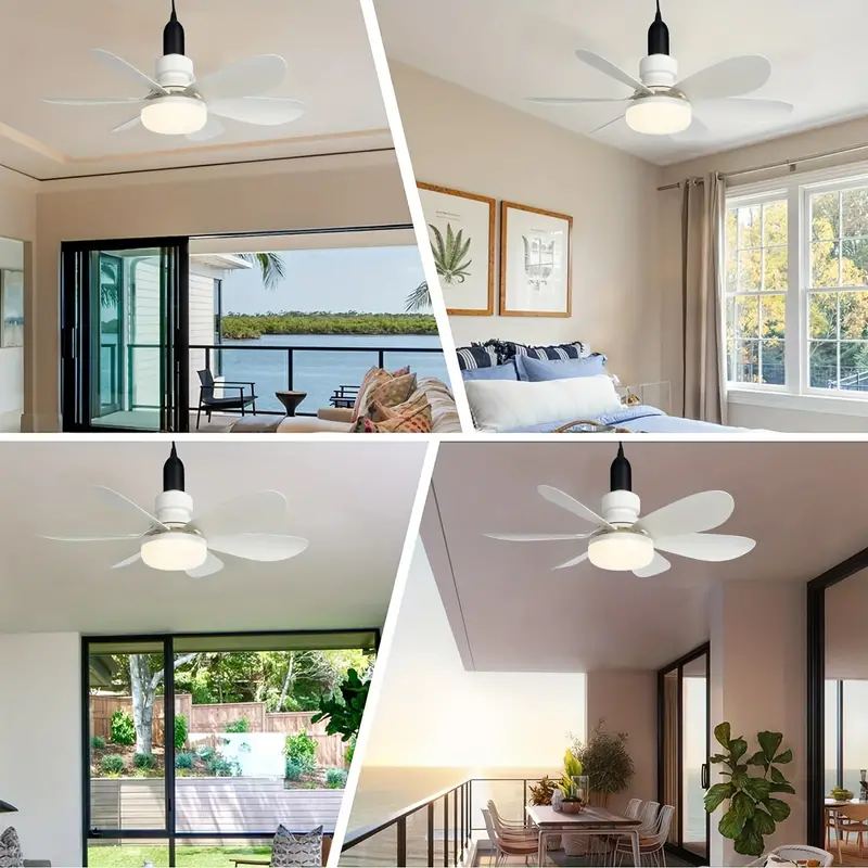 Bright Cool Ceiling Socket Fan & Light with Remote Control - Image 16