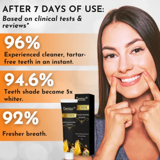 Dentax™ Bee Venom Antiplaque Whitening Toothpaste - Image 7