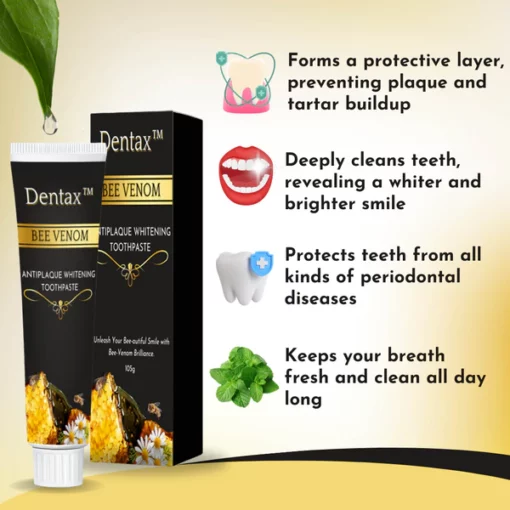 Dentax™ Bee Venom Antiplaque Whitening Toothpaste - Image 2