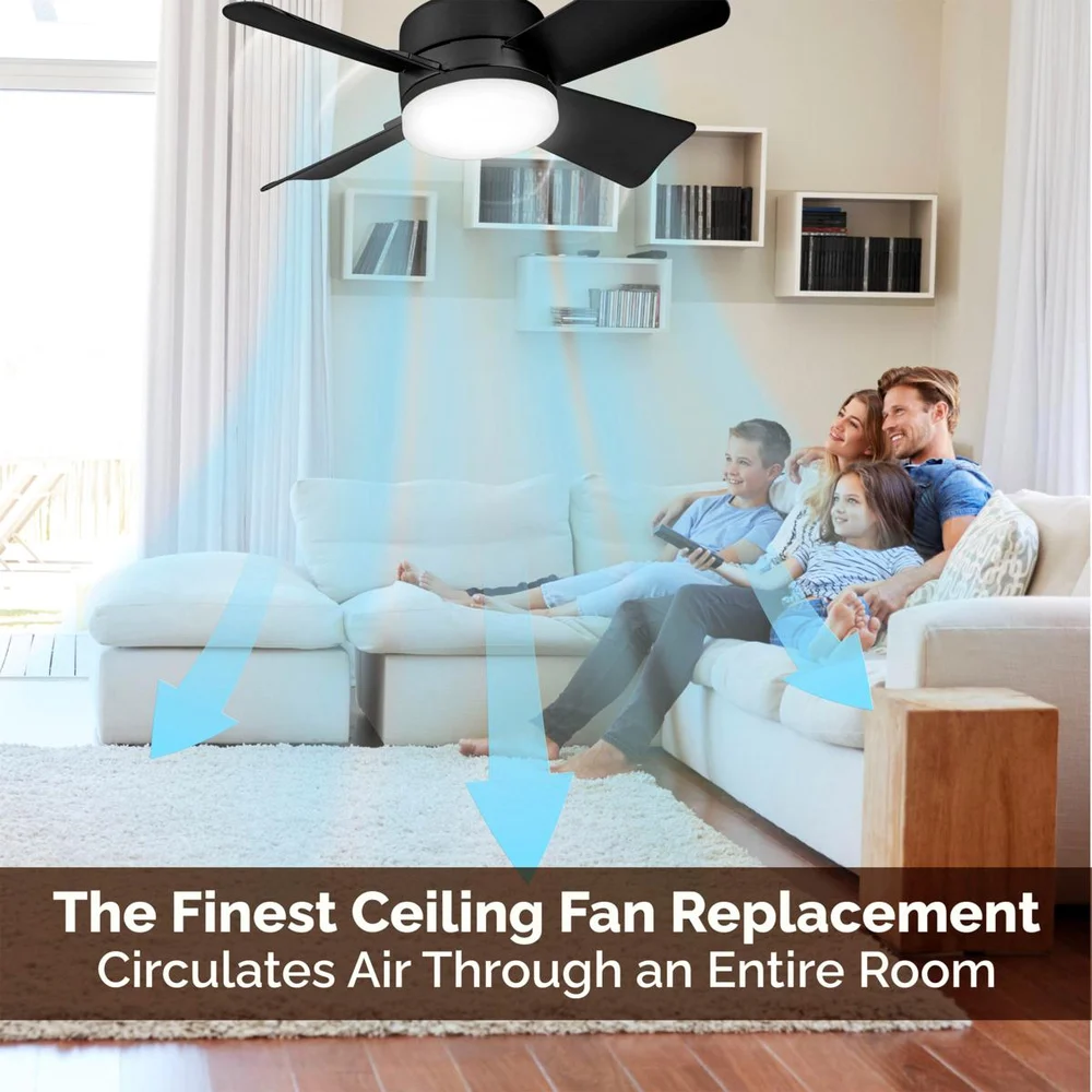 Bright Cool Ceiling Socket Fan & Light with Remote Control - Image 13