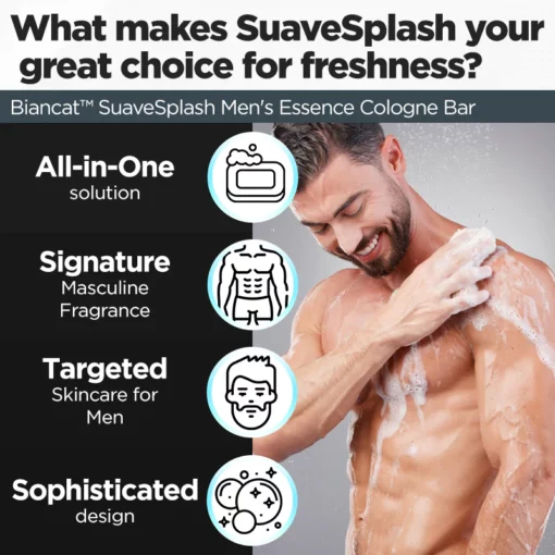 Biancat™ SuaveSplash Men’s Essence Cologne Bar - Image 5