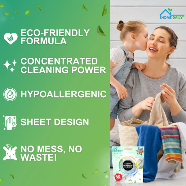 Home Daily™ Laundry Detergent Eco Sheets - Image 4