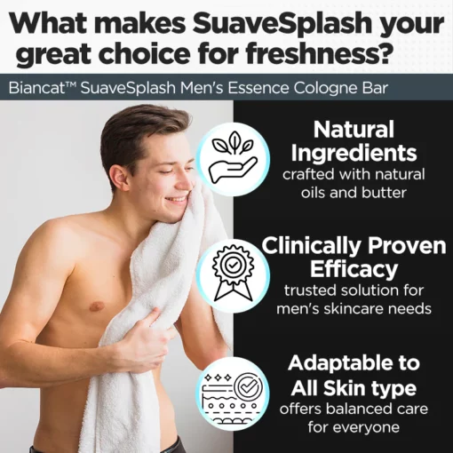 Biancat™ SuaveSplash Men’s Essence Cologne Bar - Image 4