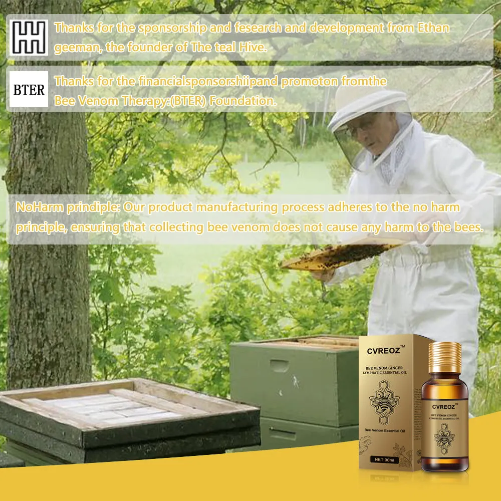 CVREOZ™ Bee Venom Ginger Lymphatic Essential Oil - Image 6