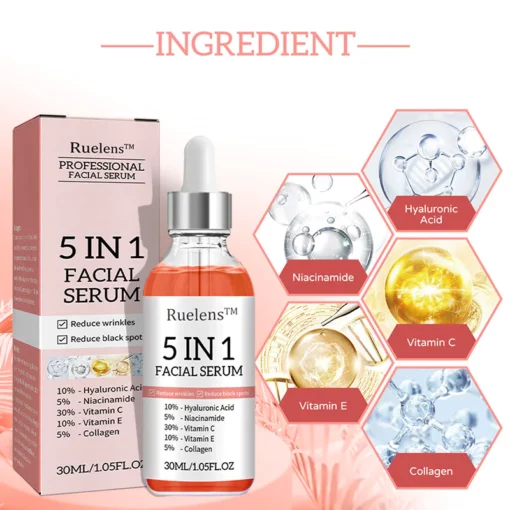 ruelens™ 5-in-1 Face Moisturizing Anti-Wrinkle Firming Acne Serum - Image 5