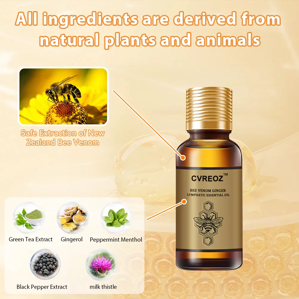 CVREOZ™ Bee Venom Ginger Lymphatic Essential Oil - Image 5