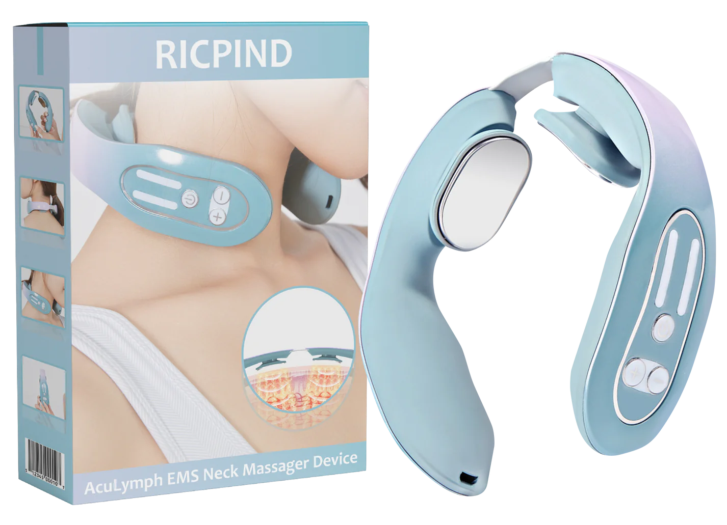 RICPIND AcuLymph EMS Neck Massager Device