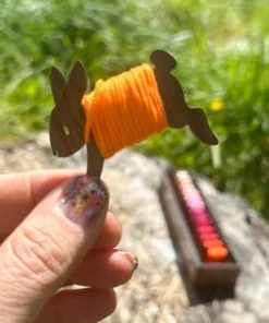 Wooden Animal Bobbin Set