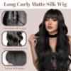 flysmus™ Long Curly Matte Silk Wig
