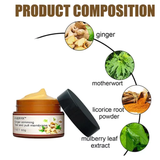 Fieryix™ Ginger Slimming Cream Peel Off Body Mask - Image 2