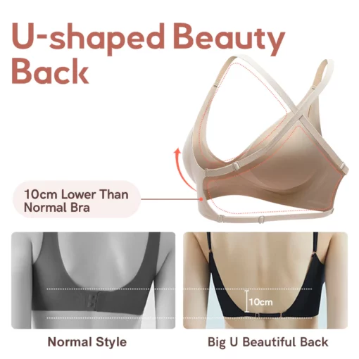 GFOUK™ U-Shape Ultra-Thin Non-Marking Backless Bra - Image 6