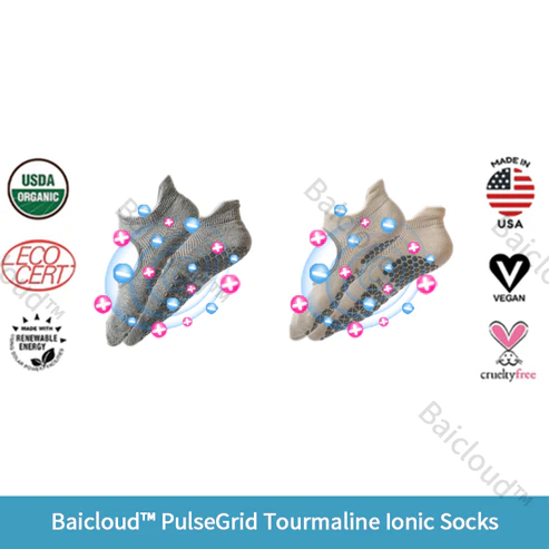 Nliploud™ PulseGrid Tourmaline Ionic Socks - Image 6