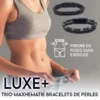 LUXE+ Trio MAXHematie Bracelets de Perles
